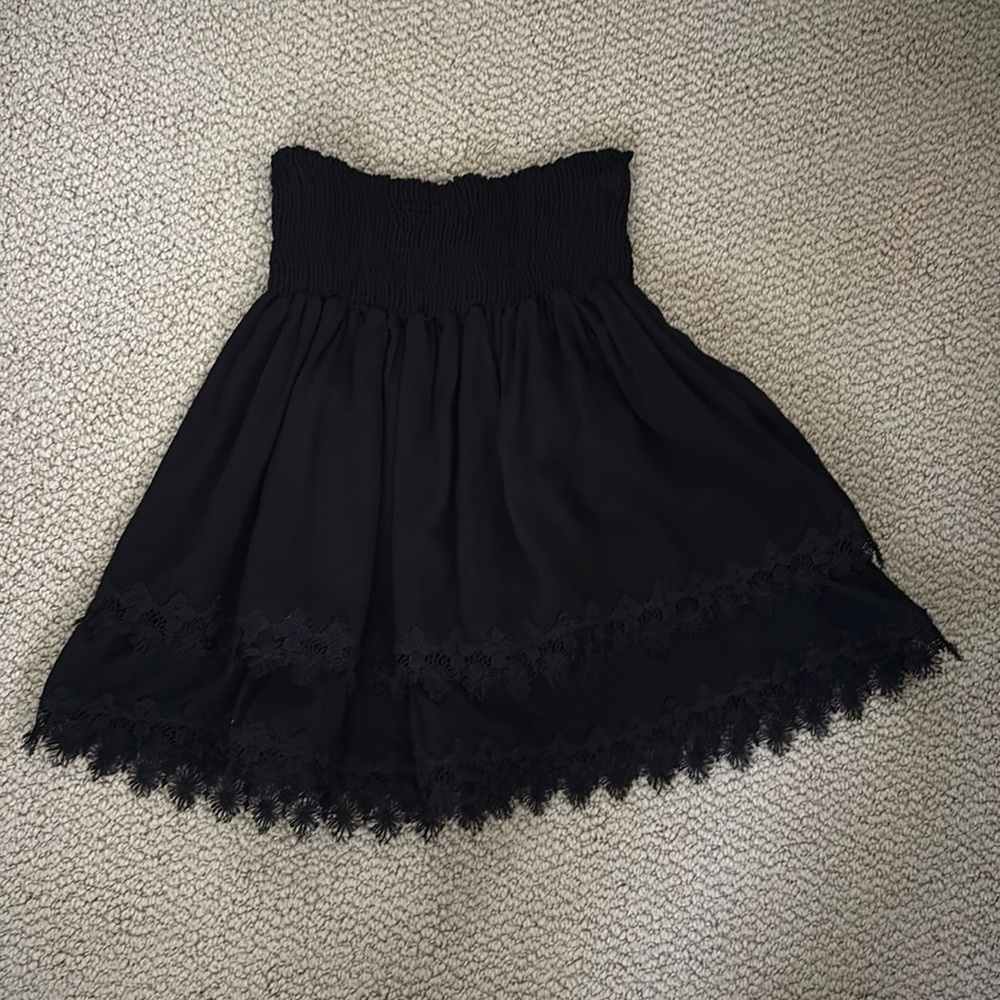 Peixoto black mini skirt
